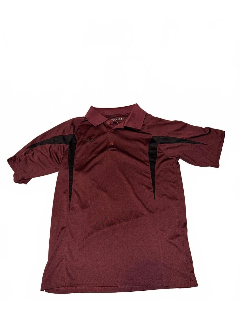 Boombah Men's Small Maroon and Black Short Sleeve Polo Shirt